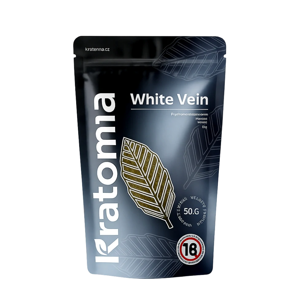 KRATOM - BÍLÝ - TABLETY - WHITE WEIN - KRATOMIA - 50 g