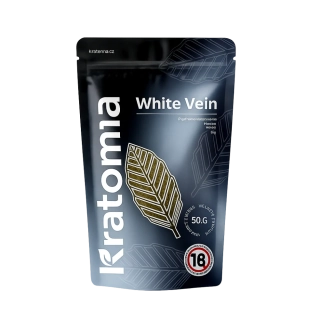 KRATOM - BÍLÝ - TABLETY - WHITE WEIN - KRATOMIA - 50 g